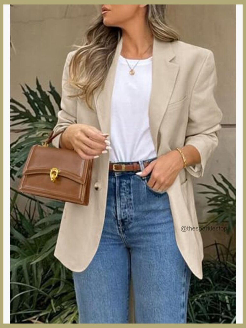 Business Casual Blazer with Notch Lapel and Pockets - Picture 5 of 7